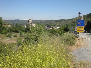 Molinaseca as we approach from the hills.