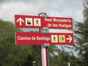 This is the waymarker as we leave Burgos onto the relative wilderness of the Meseta.