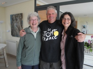 Great Camino friends from Australia, Debbie, Nick, and Judy.  They're off to Leon tomorrow!