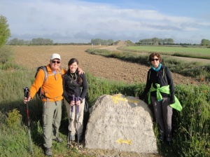 Here we are by a very old marker identifying the 2,000 year old Via Aquitana