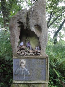 One of many interesting and touching memorials of those who died on the Camino.