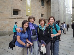 Britta, from Denmark, completing her third Camino! We met her in Leon and have been Camino friends since.