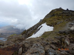 Notice how small the summit is on the upper right hand corner of this image.