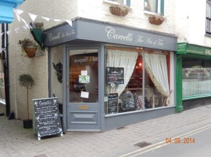 Carvell's Art of Tea Shop in Ludlow.